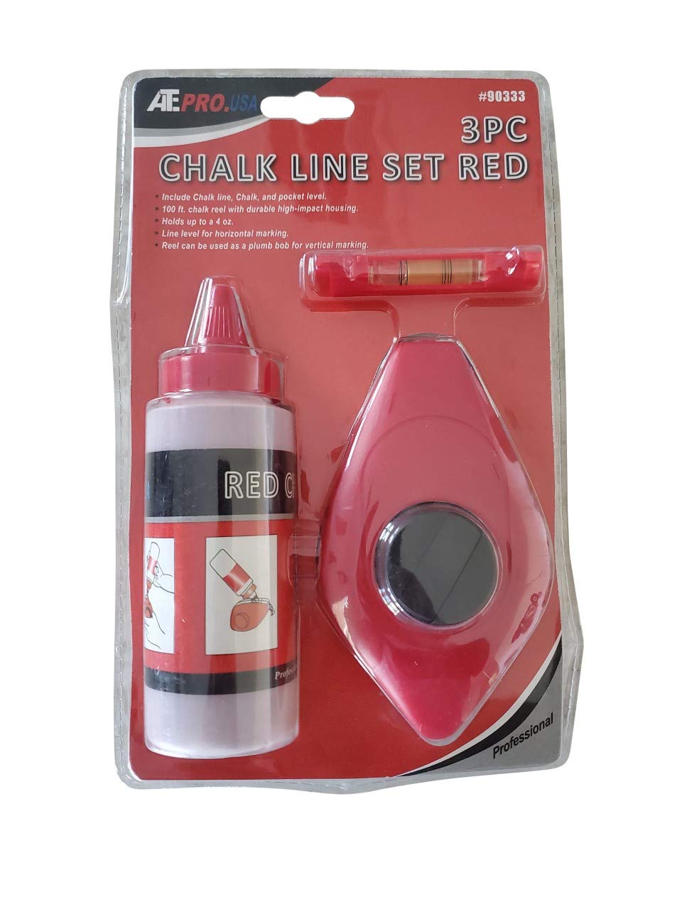 Chalkline Powder Reel 3oz Red